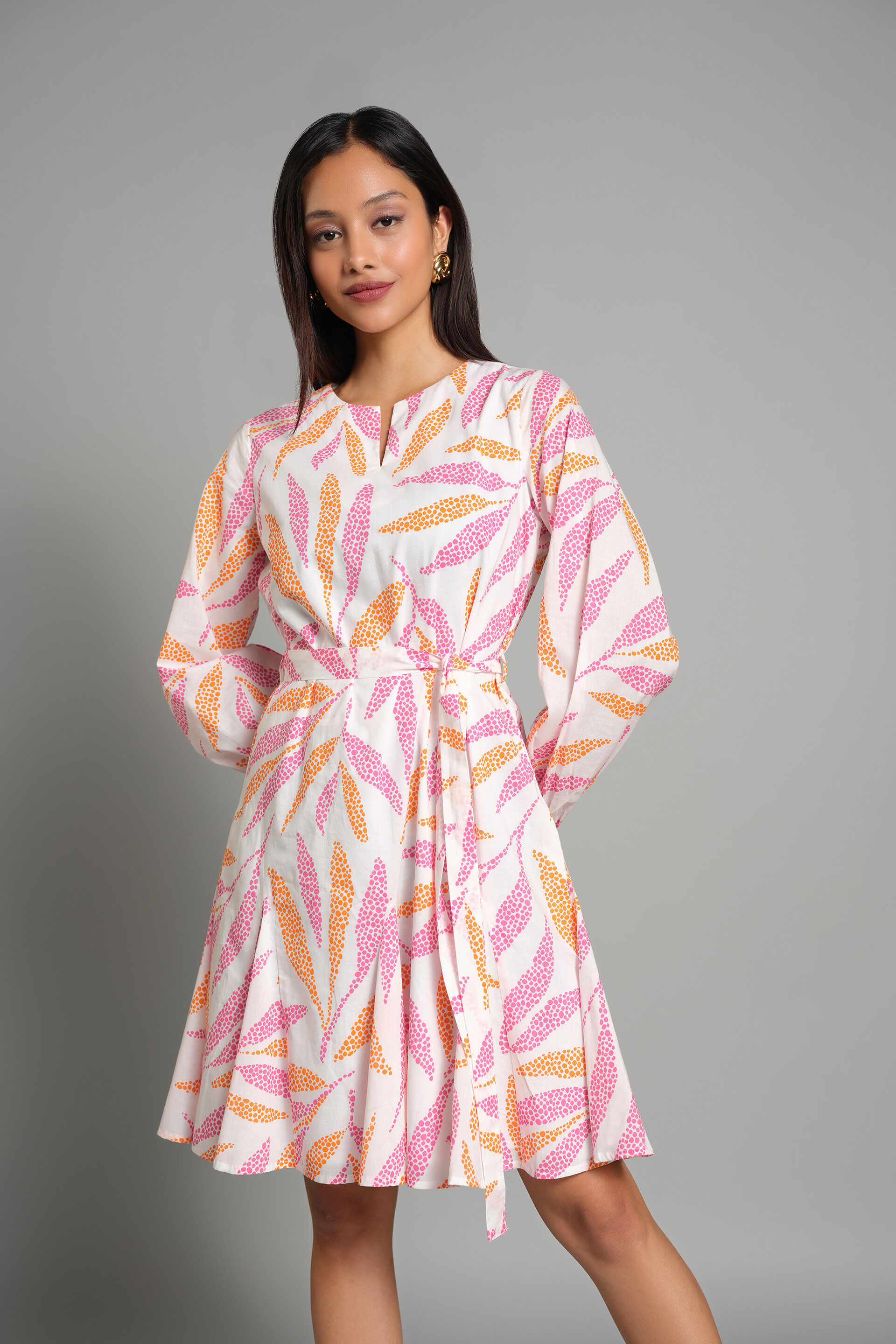 Leaf Love Dress, Pink, image 3